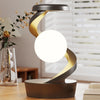 Aluminum Alloy Decompression Hypnosis Rotary Gyro Fingertip Kinetic Levitating Spinner RGB Ball Lamp with Wireless Phone Charger
